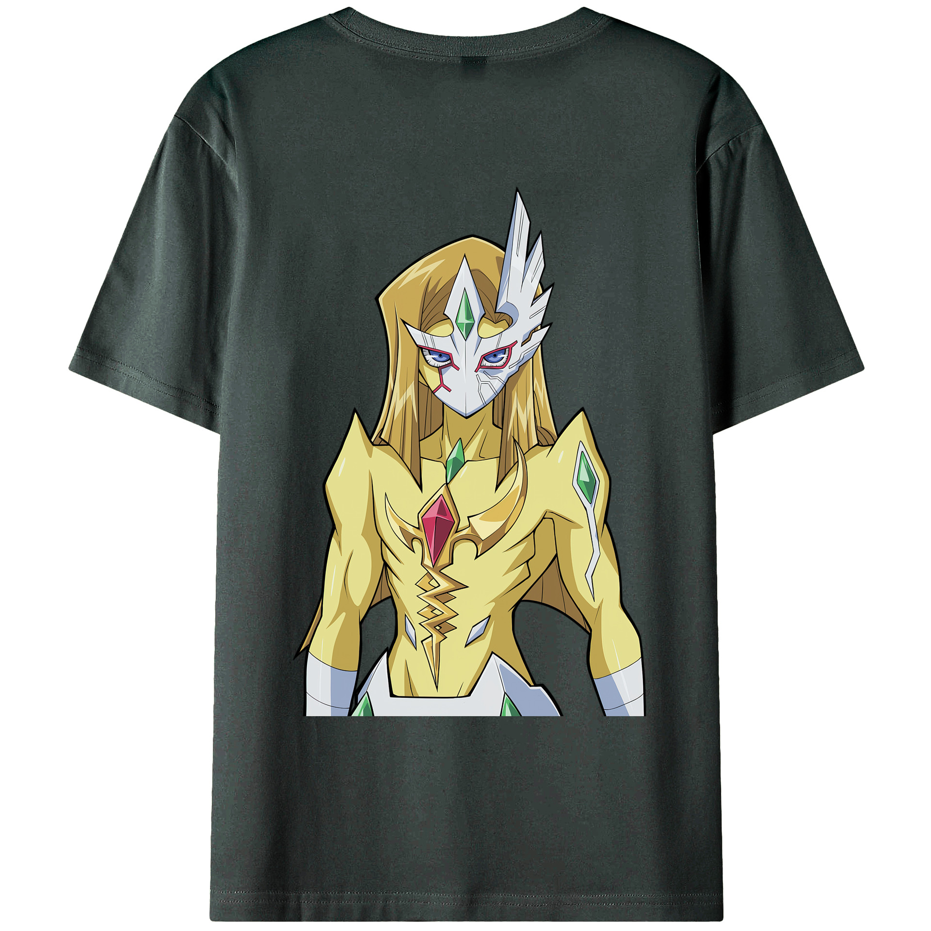 （画像用） 遊☆戯☆王 Yu-Gi-Oh! 綿100％ メンズ半袖Tシャツ（バックプリント） 通気性